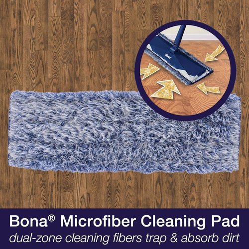 Bona Ultimate Hardwood Floor Care Kit - Pivoting Mop, Cleaning Solution & Microfiber Pads for Polishing