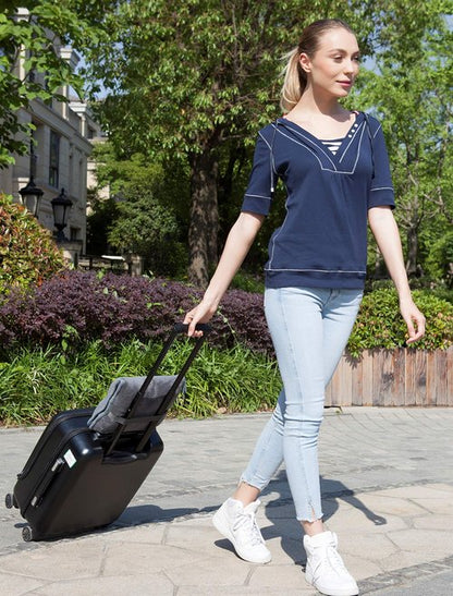 BlueHills 2-Pack Premium Soft Travel Blanket Pillow Airplane Blanket in Soft Bag Pillowcase with Hand Luggage Belt and Backpack Clip, Compact Pack Large Blankets for Any Travel (Grey Gray T013)