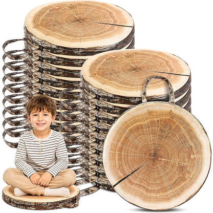 Suzile 18 Pcs Tree Stump Floor Cushions for Kids - Round 12x12x1 in Classroom (Variation of THIS listing: 18)