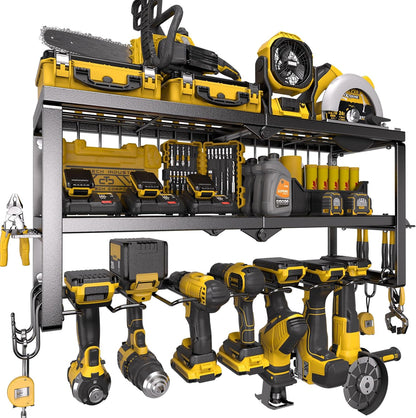 Spampur Tool Organizer - Heavy-Duty Wall-Mounted Drill Holder & Screwdriver Storage | Garage Tool Shelf