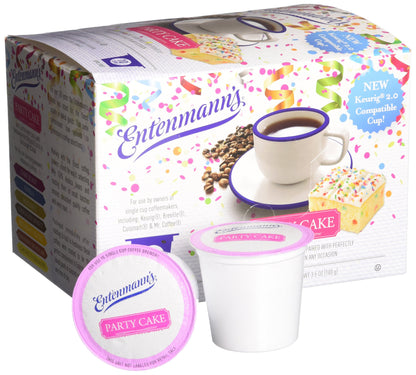 Entenmann'S Party Cake Coffee Single Serve Cups, Party Cake, 10 Ounces (Pack of 20)