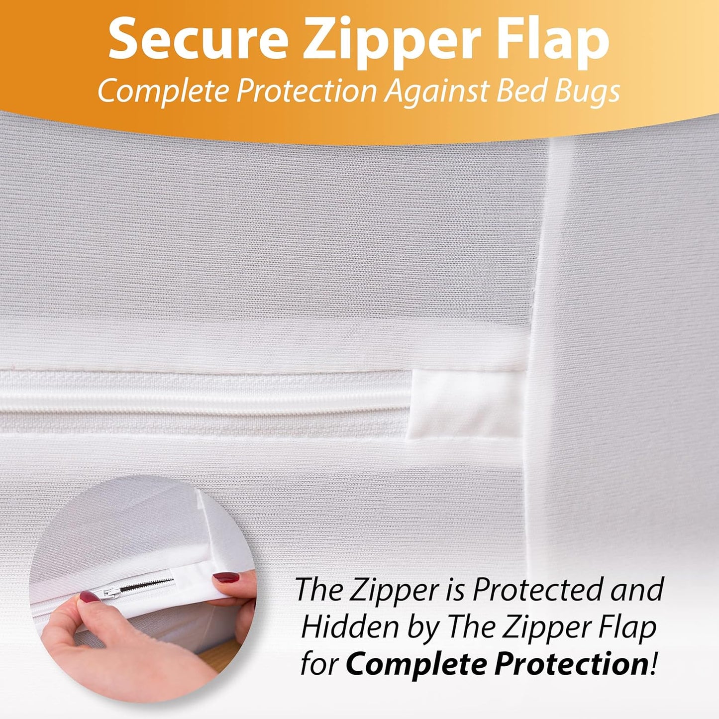 Waterproof Mattress Protector by [Brand Name] | Queen Size 6-Sided Zippered Encasement, Breathable & Machine Washable, Fits Mattresses Up to 16” Deep