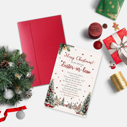 Regine Switzerland Christmas Card - Heartfelt Holiday Greeting for Sister-in-Law | Special Gift Idea