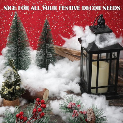Aodaer Artificial Snow Decor - 1000g Fluffy Soft Cotton Fake Snow for Christmas Trees & Holiday Displays