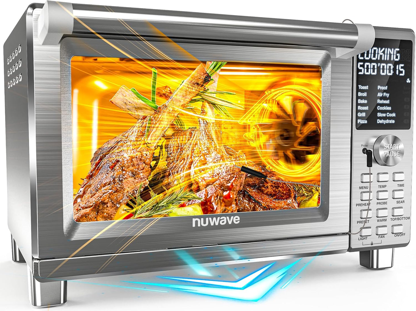 Nuwave Bravo XL Pro Air Fryer Toaster Oven - Ultra-Fast 2025 Convection System, 30QT, Stainless Steel