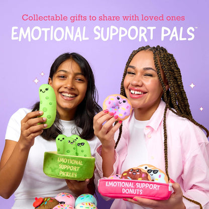 Relatable Emotional Support V-Day Nugget Cards - Valentine's Plush Gift Set with 10 Plushies & Cards