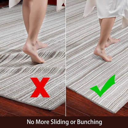 Veken Non-Slip Runner Rug Pad - Thick Gripper for Hardwood & Tile Floors | 2x8 Ft Anti-Skid Mat