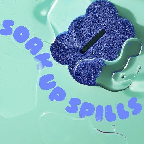 Brite by Scotch-Brite 2-Sided Scrub Sponge - Midnight Mode for Effective Kitchen Cleaning | 6 Pack