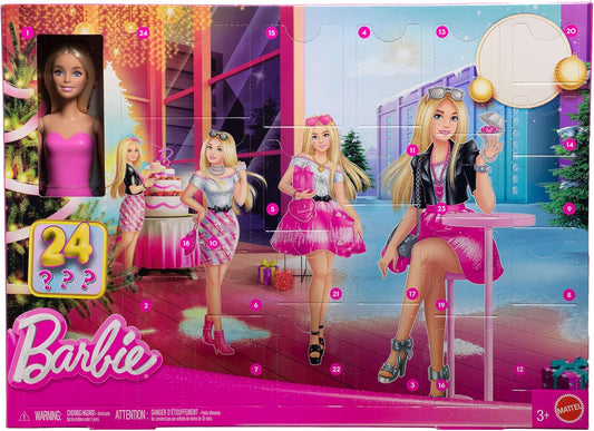 Barbie Holiday Advent Calendar - 24 Surprises Including Clothing, Accessories & Puppy - Blonde Doll