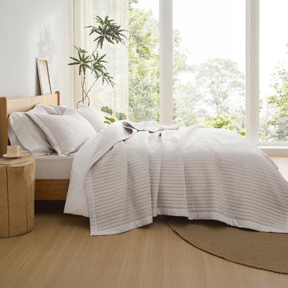 Bedsure Quilts Queen Size - Queen Quilt Bedding Set Bedspread Coverlet Comforter, Lightweight Corduroy Pattern Bedspread, 3-Piece Set with 90"x96" Coverlet & 2 Pillow Shams, All-Season Soft Microfiber
