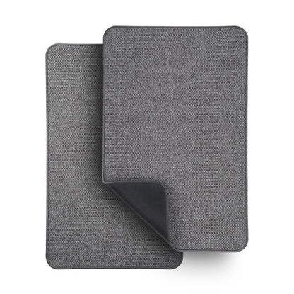 Bath Mat,Ultra Thin Bathroom Rugs,Rubber Bath Mats for Bathroom,No Slip Bath Rugs,Quick Dry,Machine Washable,Low Pile,Absorbent,Shower Outside,Sink,Home Decor Accessories.Dark Grey,1'5"x2'3"(2 Pack)