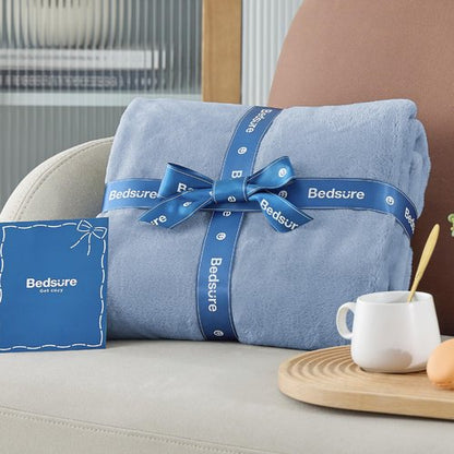 Bedsure GentleSoft Fleece King Size Blankets for Bed Light Blue - Soft Lightweight Plush Cozy Fuzzy Luxury Microfiber, 108x90 inches