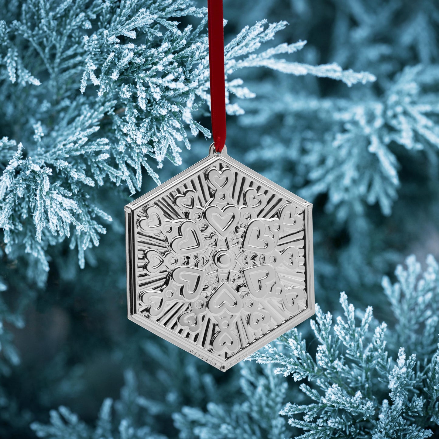 Wallace 2024 Silver Plated Snowflake Ornament 4th Edition