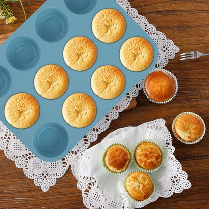 Aschef 7-in-1 Nonstick Silicone Baking Ring | Heat Resistant Bakeware for Muffins, Loaves, and More