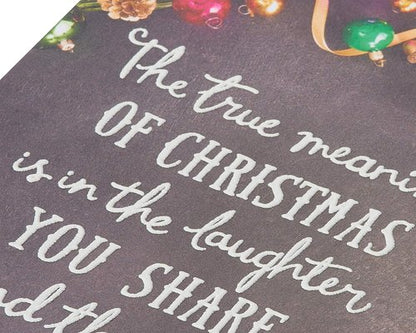 American Greetings Christmas Card - Festive Ornaments & Pine Branches | Perfect Holiday Greeting for Friends