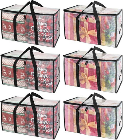 BALEINE 6-Pack Oversized Moving Bags - Durable Reinforced Handles & Versatile Storage Solutions