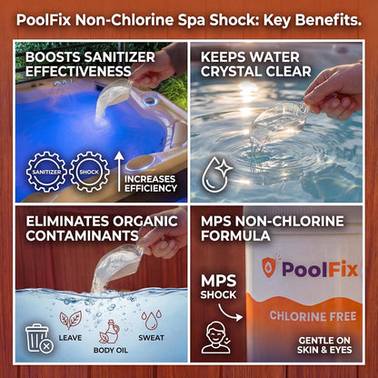 Non-Chlorine Spa Shock - Chlorine-Free Hot Tub Oxidizer for Spas & Jacuzzis | 5 lb Container