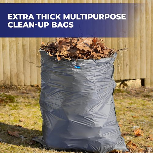 Hefty Steelsak Heavy Duty Trash Bags - Unscented, 39 Gallon, 30 Count, Gray Color