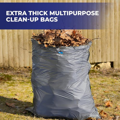 Hefty Steelsak Heavy Duty Large Trash Bags, Gray, Unscented, 39 Gallon, 30 Count
