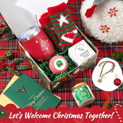 Christmas Gifts for Women, 2024 Christmas Gift Ideas, Womens Gifts for Christmas Spa Gift Basket Set, Funny Christmas Gifts for Coworker Mom Wife Sister Teacher Nurse, Cool Christmas Gifts for Her
