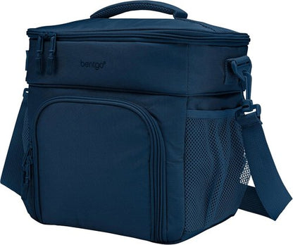 Bentgo Prep Deluxe Insulated Multimeal Bag - Holds 5 Meals with Premium Insulation for 8 Hours | Durable & Water-Resistant (Navy Blue)