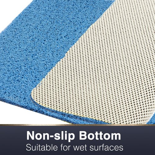 Asvin Soft Textured Bath, Shower, Tub Mat, 24x32 Inch, Phthalate Free, Non Slip Comfort Bathtub Mats with Drain, PVC Loofah Bathroom Mats for Wet Areas, Quick Drying