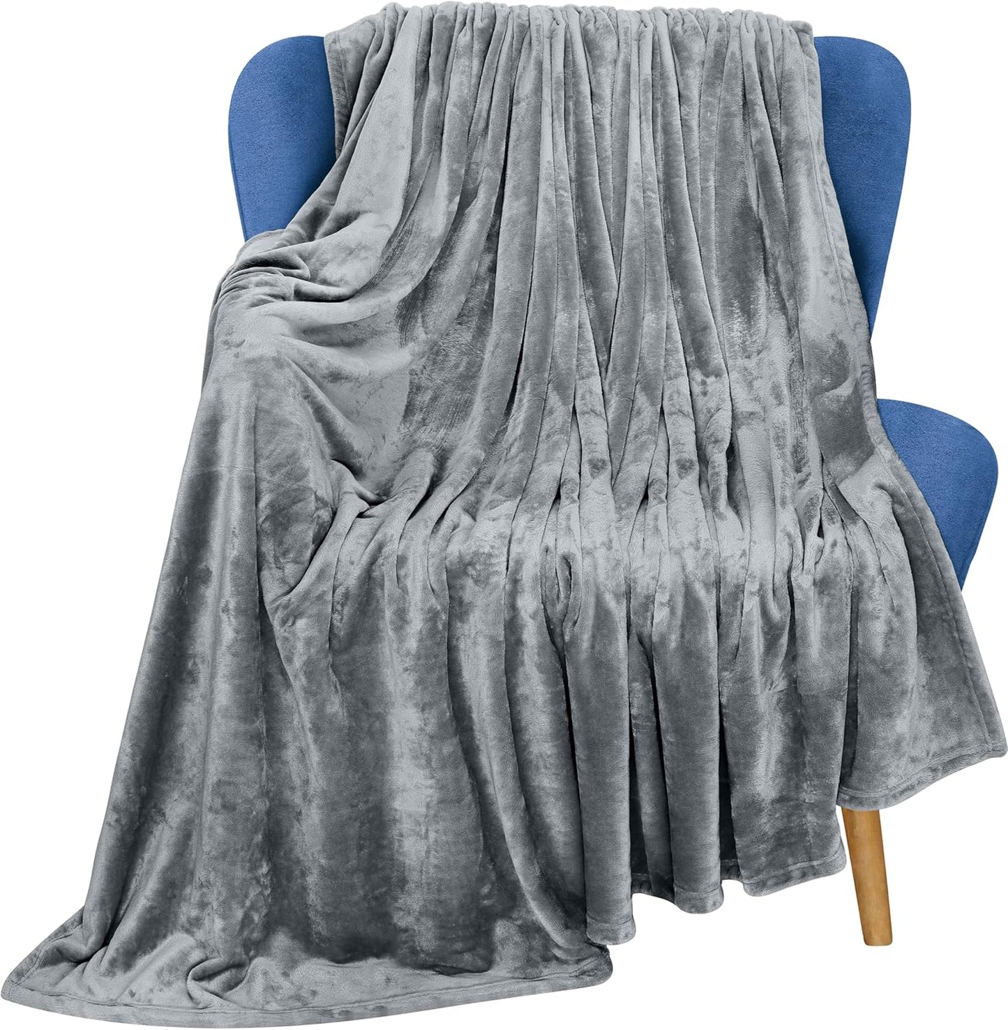 Utopia Bedding Fleece Blanket - Luxury Soft Microfiber Throw in Ash Grey | 50x60 Inch, Anti-Static 300GSM
