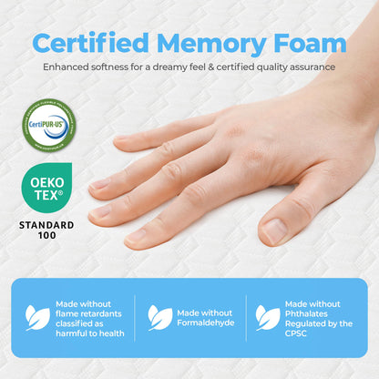 Neo Sleep 6 Inch King Cooling Memory Mattress for Pressure Relief & Cool Sleep Medium Firm CertiPUR-US Certified Foam, Mattress-in-a-Box Comfort & Supportive Fiberglass Free (King, 6 in)