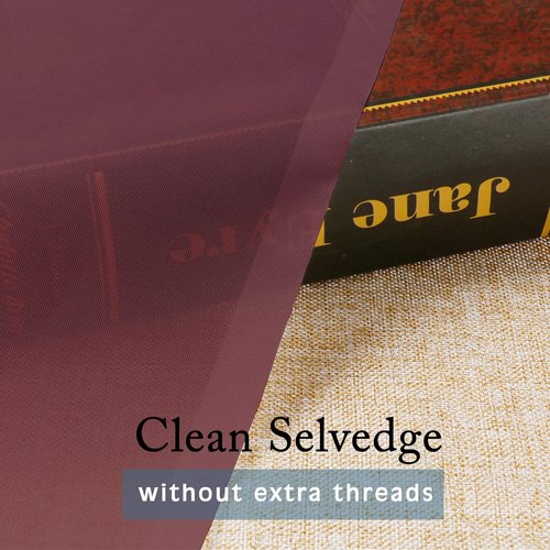 OWENIE Sheer Curtains, Sheer Curtains 84 inch Length 2 Panels Set, Rod Pocket Voile Fimly Sheer Drapes for Living Room/Bedroom, 2pcs, Each 42" W x 84" L, Burgundy