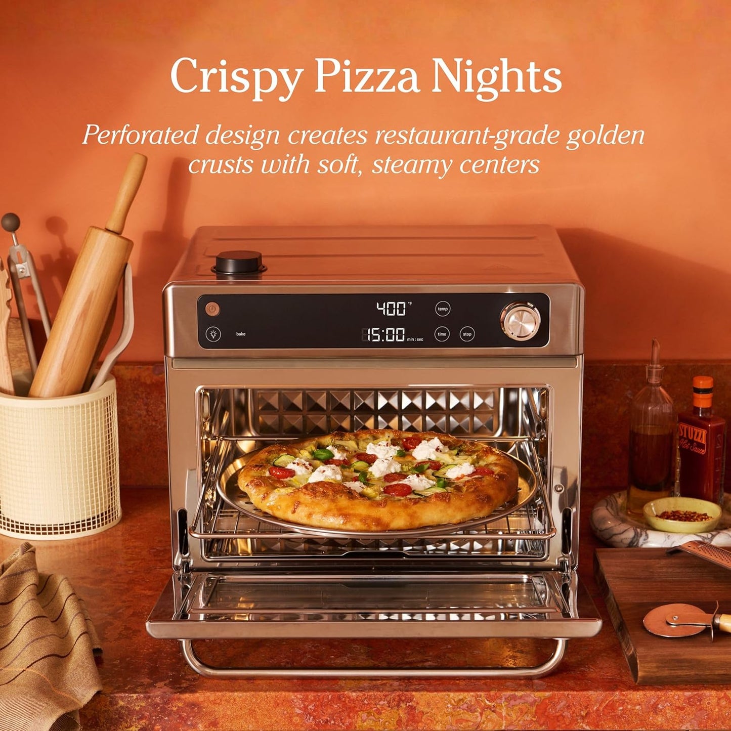 Our Place Wonder Oven Pro Chef’s Kit - Non-Toxic Bakeware Set with Roasting Pan & Muffin Pan | Oven Safe to 450°F | Cream