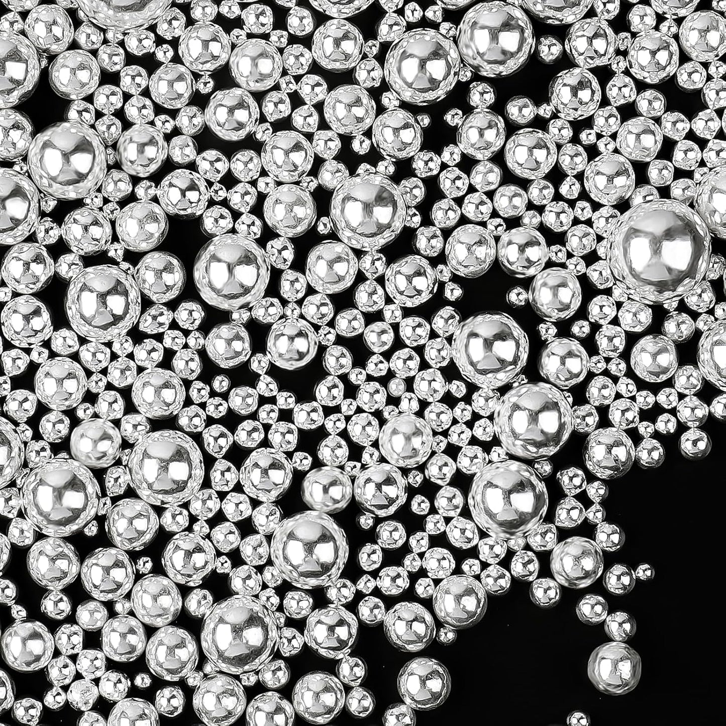 Silver Sprinkles | Edible Silver Pearl Cake Decorating Toppings - 130g/4.6oz for Weddings & Parties