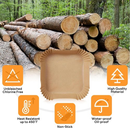 COSORI Disposable Air Fryer Liners - Parchment Paper Baking Sheets for 2 Qt & 2.1 Qt Air Fryers