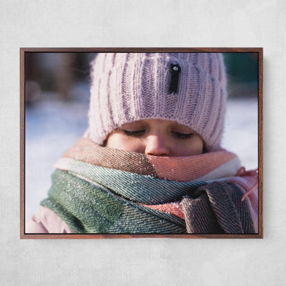 P&L ART Personalized Custom Canvas Prints - Transform Photos into Stunning Wall Art | Walnut 8x10
