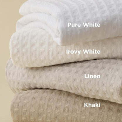 Bedsure Luxury Waffle Duvet Cover Queen Size - Textured Duvet Cover Set, Soft, Breathable Bedding Set (90"x90") with 2 Pillow Shams for All Season, Pure White, Comforter Not Included