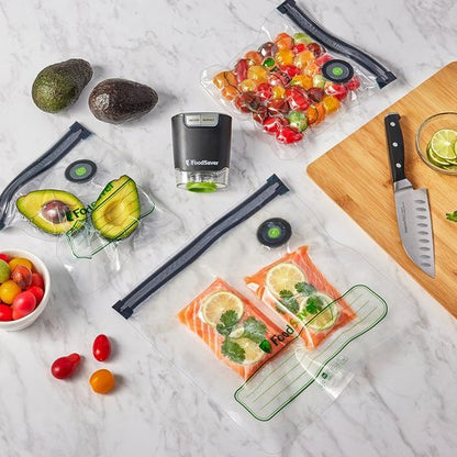FoodSaver® Reusable Gallon Vacuum Zipper Bags - Keep Food Fresh Longer | Durable & Eco-Friendly