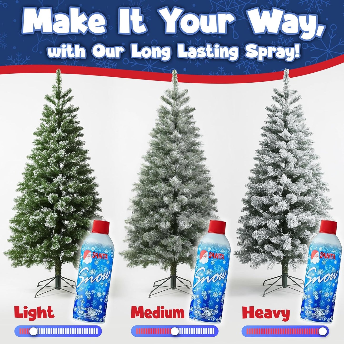 Stargo 13 oz Snow Spray - Winter Textured Artificial Snow for Holiday Decor | 2 Pack