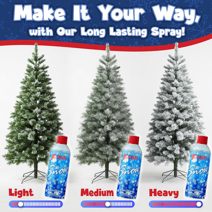 Stargo 13 oz Snow Spray - Winter Textured Artificial Snow for Holiday Decor | 2 Pack