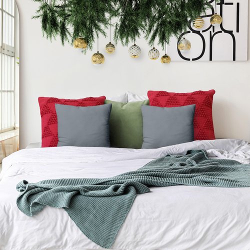 Utopia Bedding 18x18 Pillow Inserts, Set of 2, Grey – Indoor Decorative Throw Pillows for Bed, Sofa & Couch – Soft, Supportive & Fluffy Cushion Inserts