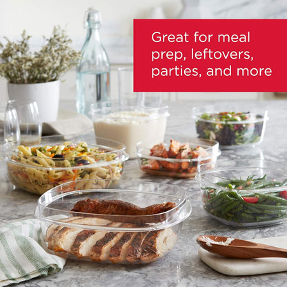 Rubbermaid Premier Food Storage Containers - 10 Piece Set | BPA-Free, Microwave & Dishwasher Safe, Grey