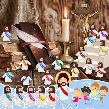 Little Jesus Figures - 100 Pack Mini Jesus Figurines for Easter | Perfect for Sunday School and Baptism Gifts