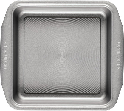 Circulon Nonstick Bakeware Square Cake Pan - 9 Inch, Durable Gray Design for Easy Baking