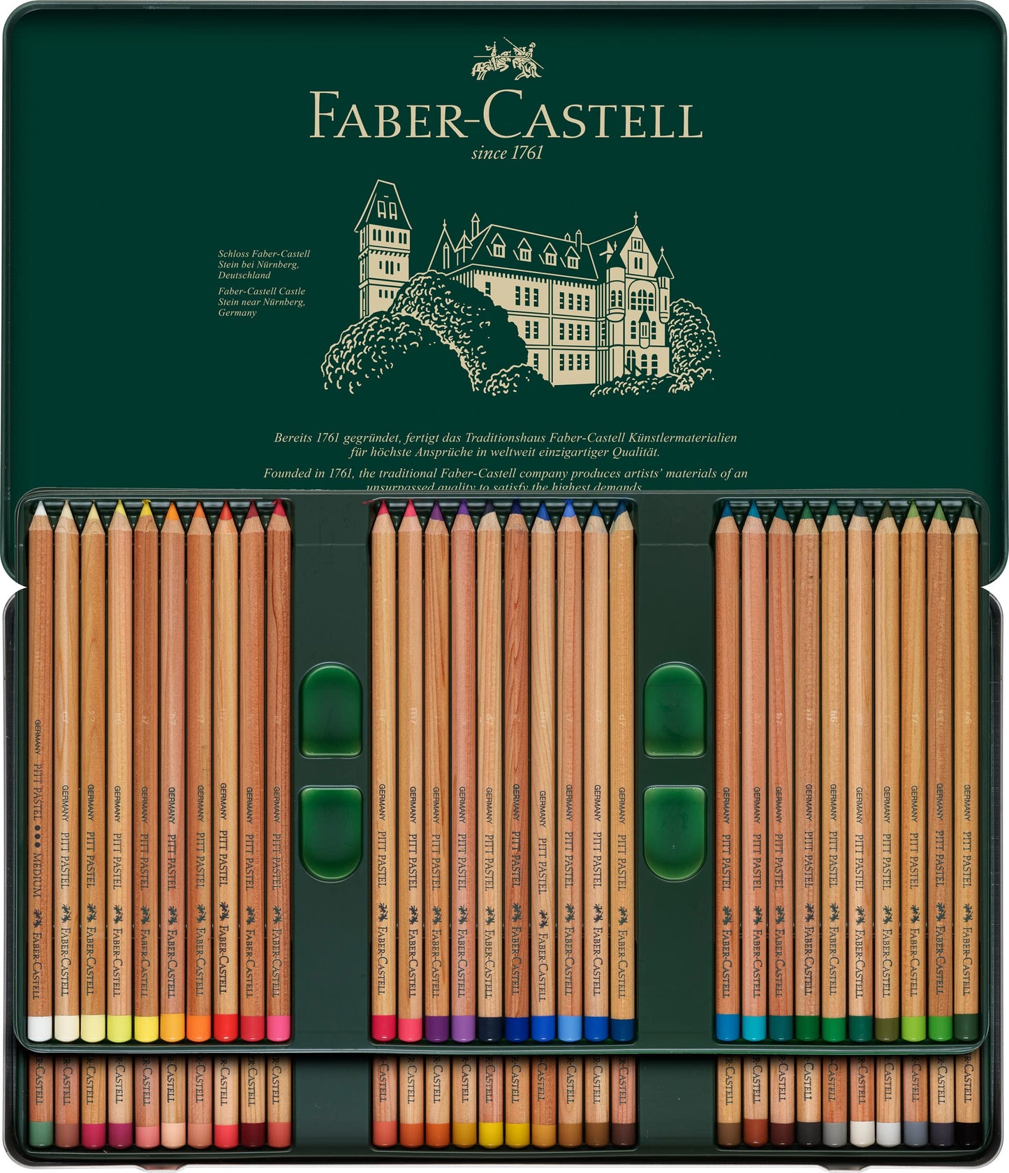 Faber-Castel Faber-Castell Pitt Pastell Colouring Pencil Set of 60, 60 Count (Pack of 1), Assorted