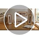 Lineshading 2 Pack Photo Booth Frames with Golden Pear Wood Finish, 11.4 x 3.5 Inches