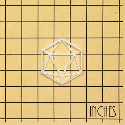 Icosahedron Cookie Cutter, 6.5x7.4 cm – 5 mm Dough Thickness, Bakerlogy