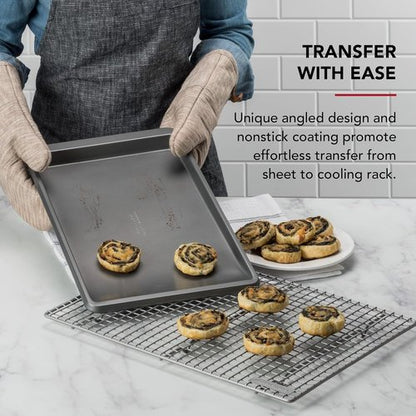 KitchenAid Nonstick Aluminized Steel Cookie Slider - 10x15in, Contour Silver Finish