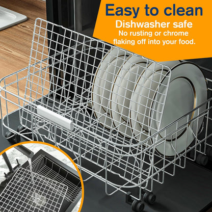 Skiennix Cooling Racks - Heavy Duty Stainless Steel Wire Racks for Baking & Grilling | 10" x 15" - Oven & Dishwasher Safe