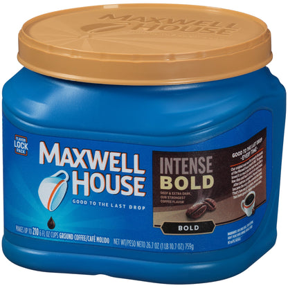 Maxwell House Intense Bold Dark Roast Ground Coffee (26.7 oz Canister)