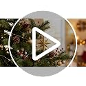 12 Pcs Christmas Bethlehem Star Ornaments - Clear Glitter Holiday Decorations, 4.72 x 2.95 Inches