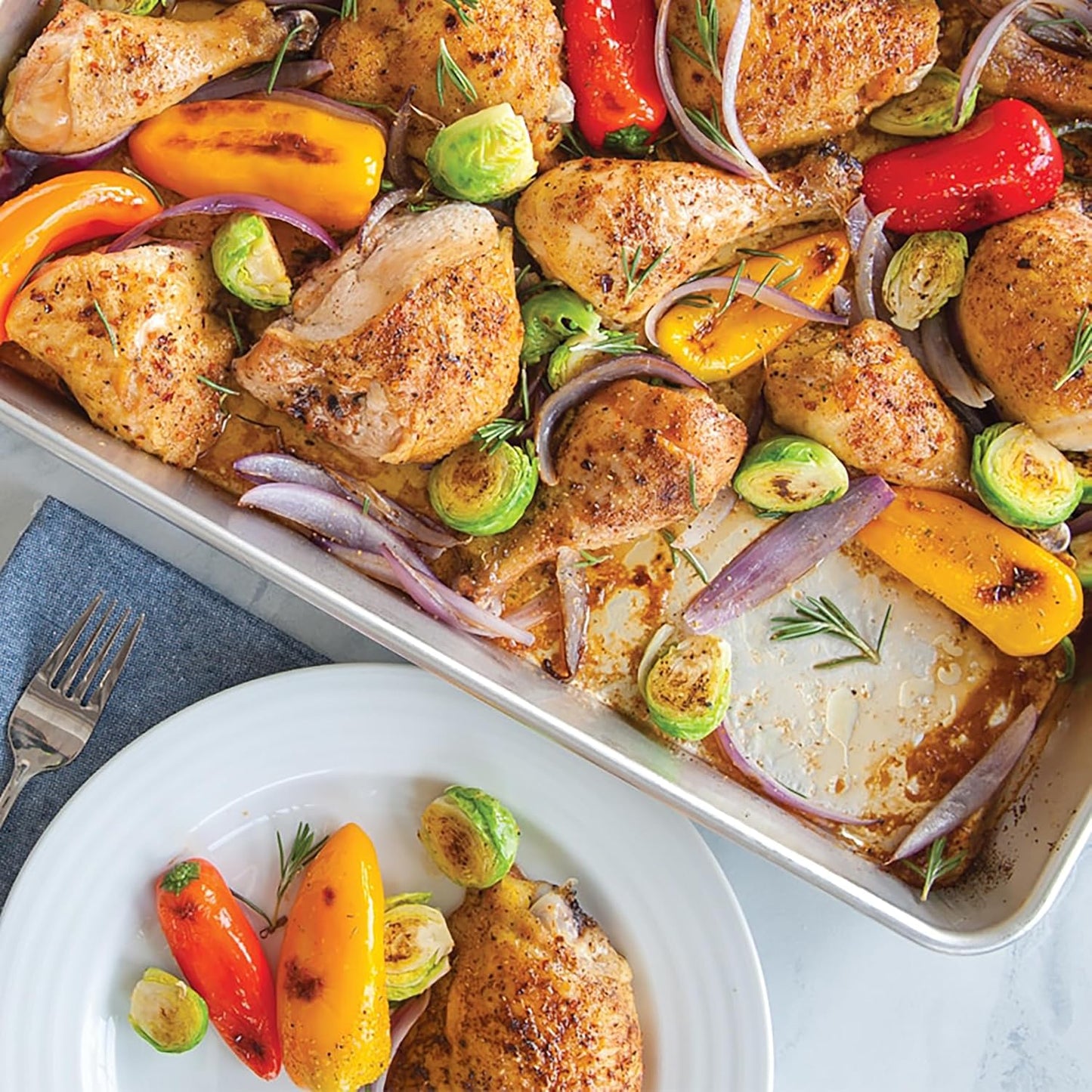 Nordic Ware High-Sided Naturals Aluminum Baking Pan - Durable & Versatile 1 Pack