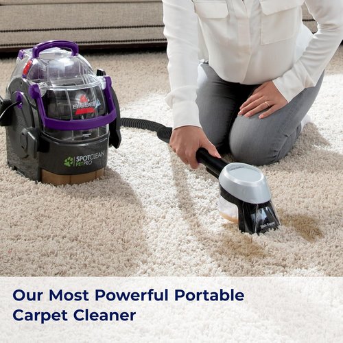 Bissell SpotClean Pet Pro - Portable Carpet Cleaner for Deep Stains | Compact & Efficient 2458